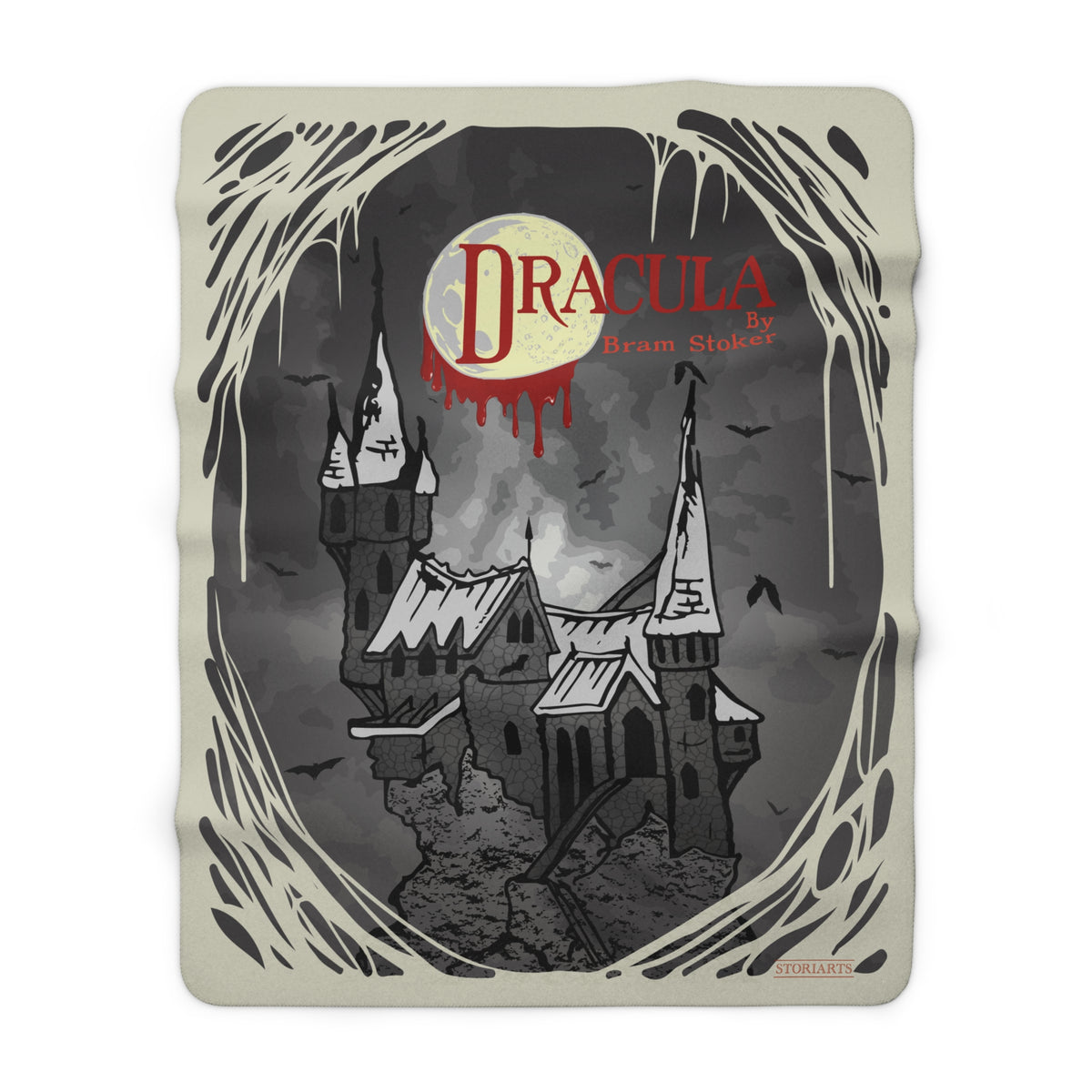 Dracula Sherpa Fleece Book Blanket