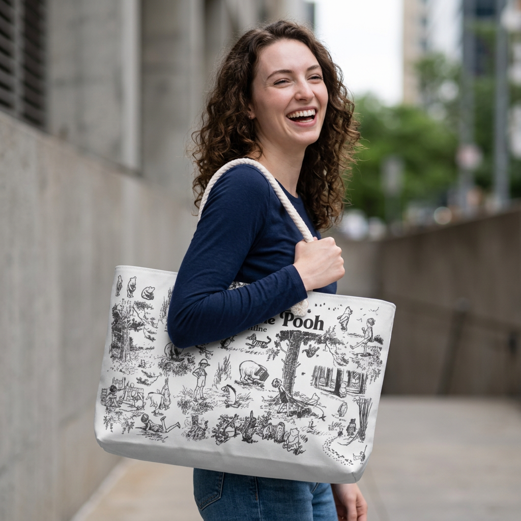 Winnie-the-Pooh Toile Weekender Bag