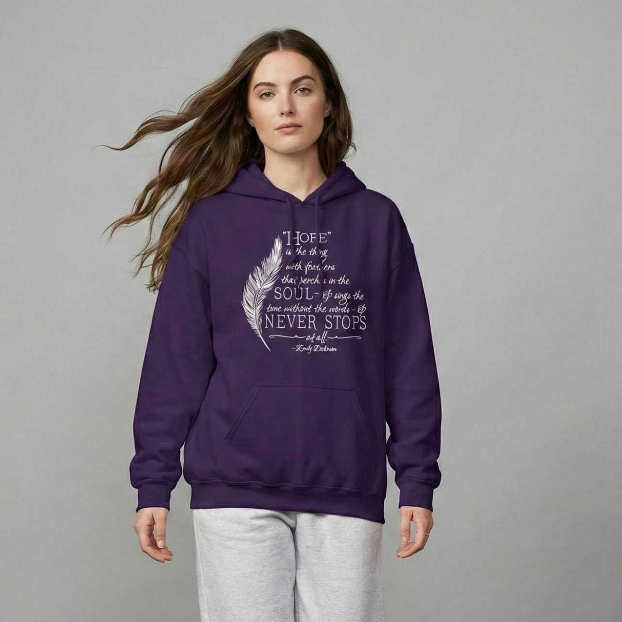 Emily Dickinson Quote Hoodie