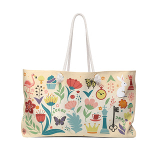Alice in Wonderland Weekender Bag - 24" × 13"
