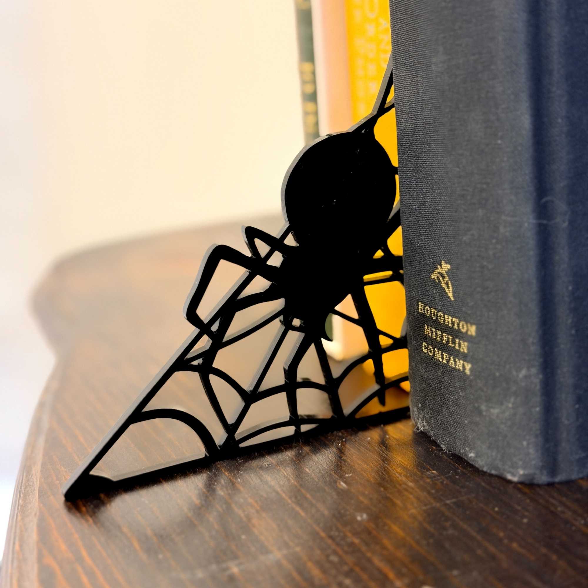 Spiderweb Bookshelf Silhouette - Storiarts