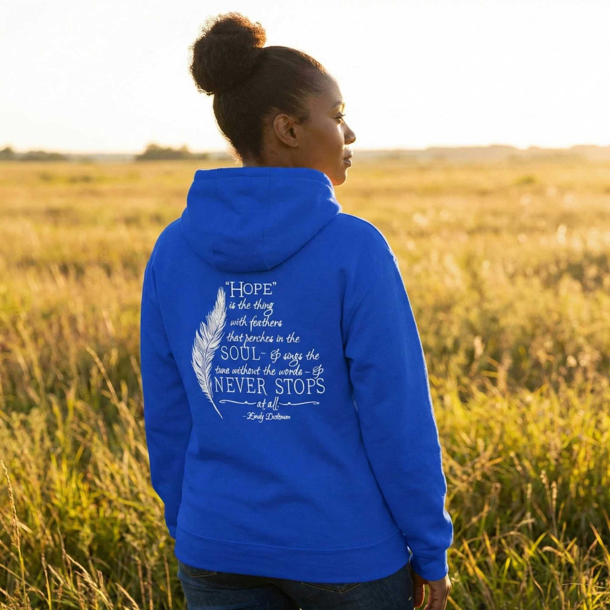 Emily Dickinson Quote Full Zip Hoodie