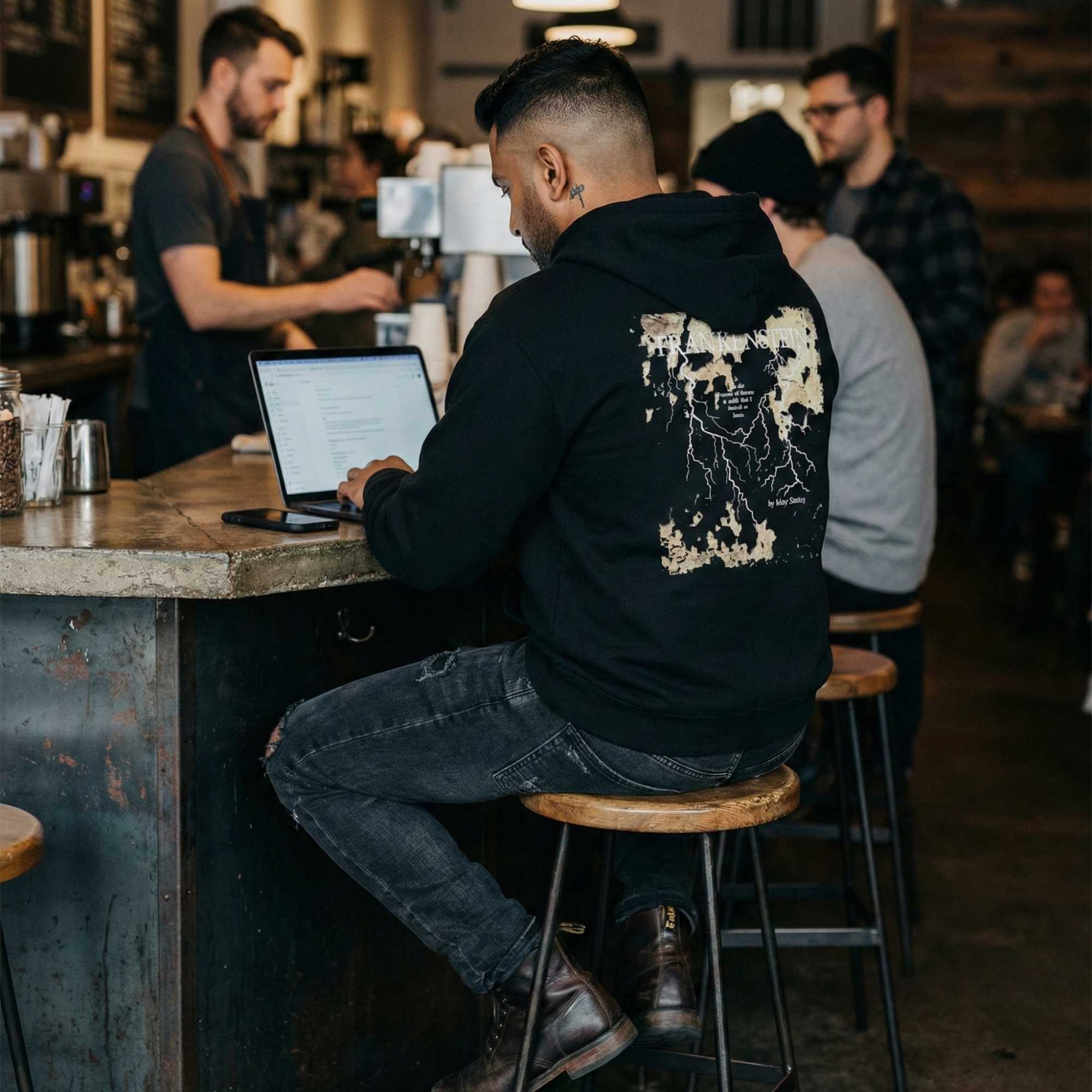 Frankenstein Full Zip Hoodie - Storiarts