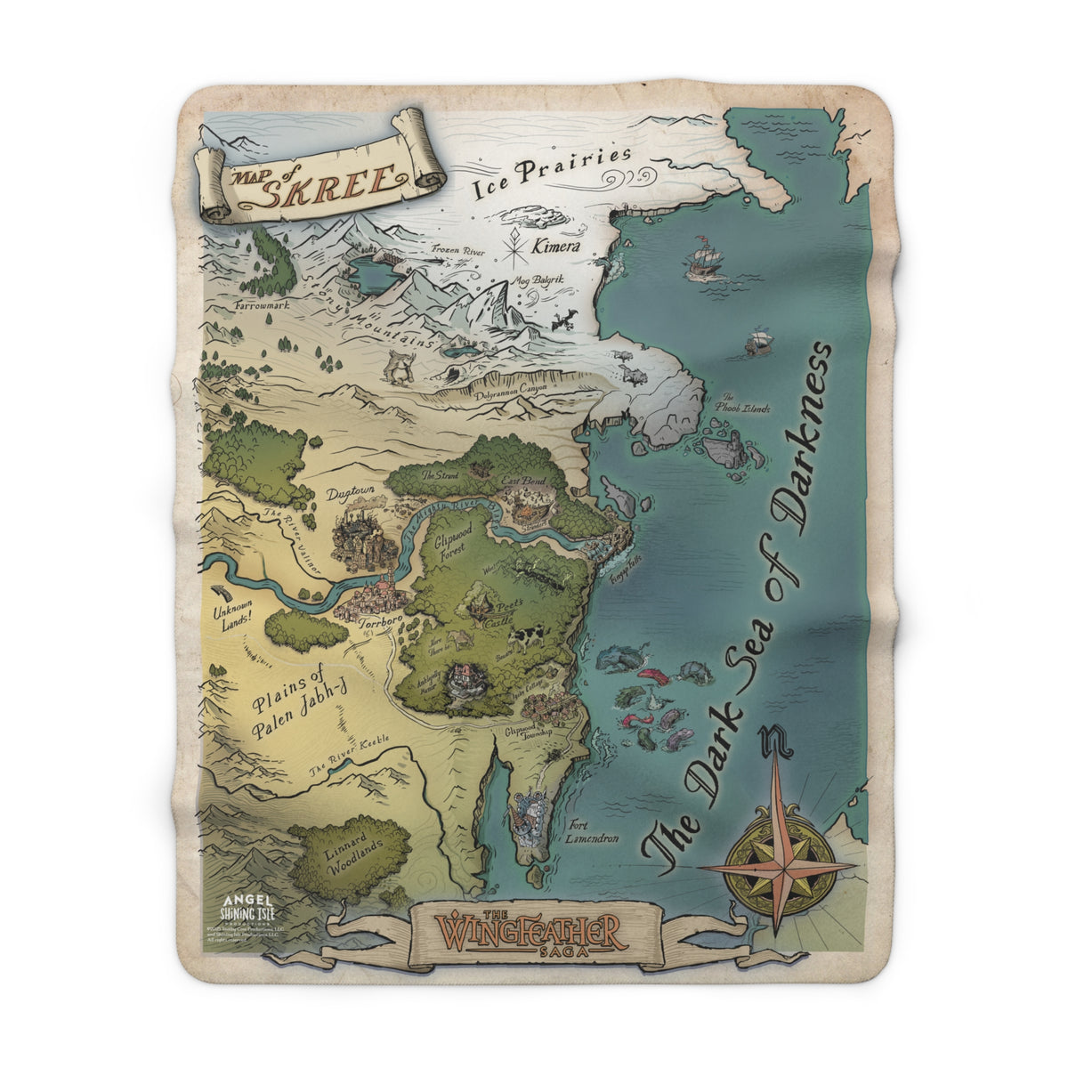The Wingfeather Saga Sherpa Fleece Book Blanket