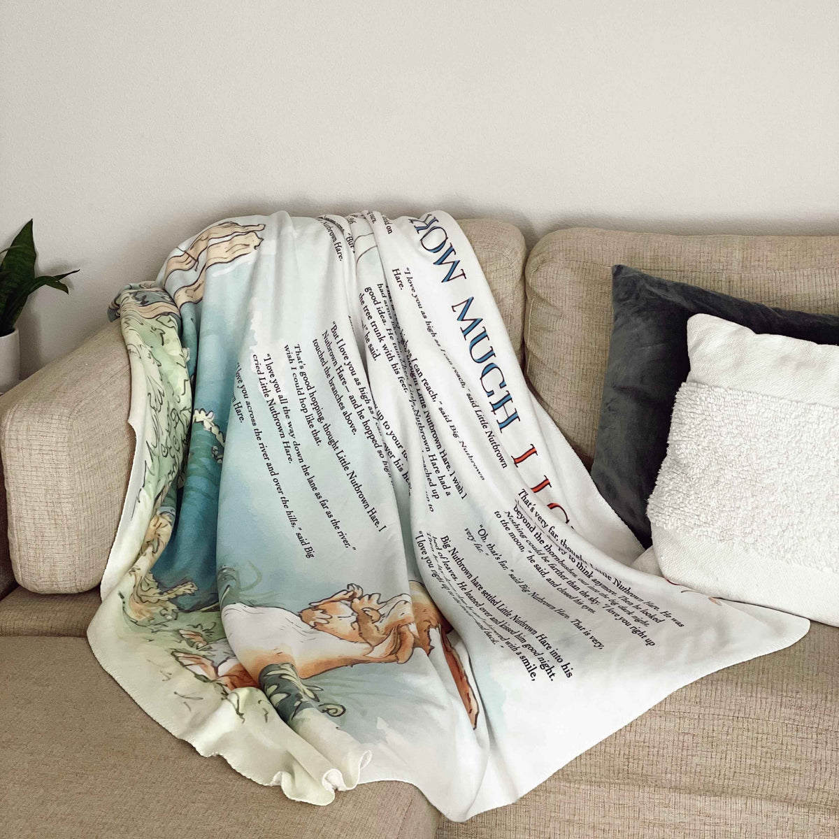 Guess How Much I Love You Sherpa Fleece Book Blanket