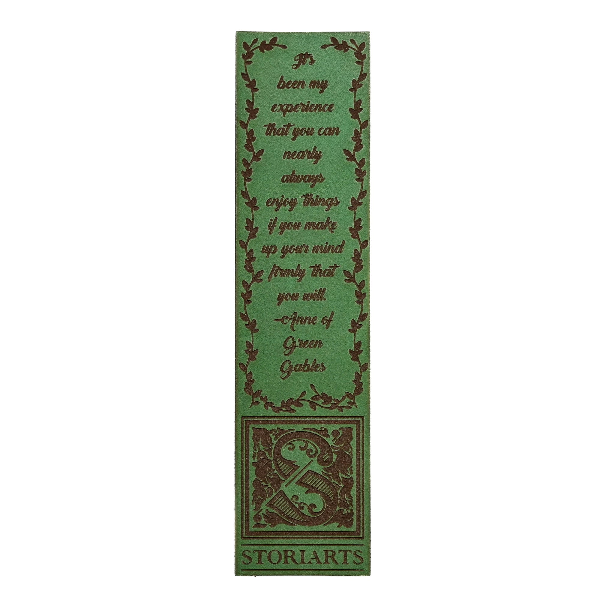 Anne of Green Gables Leather Quote Bookmark