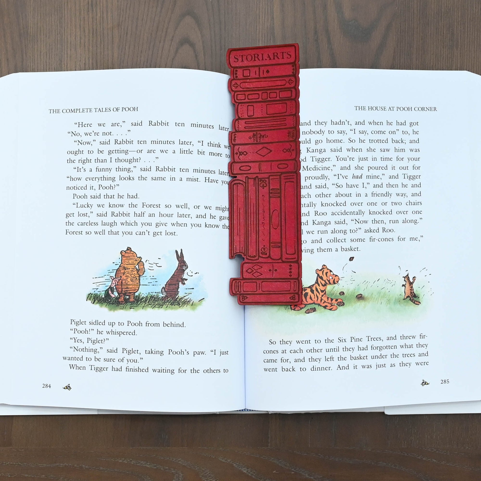 Bookshelf Leather Bookmark