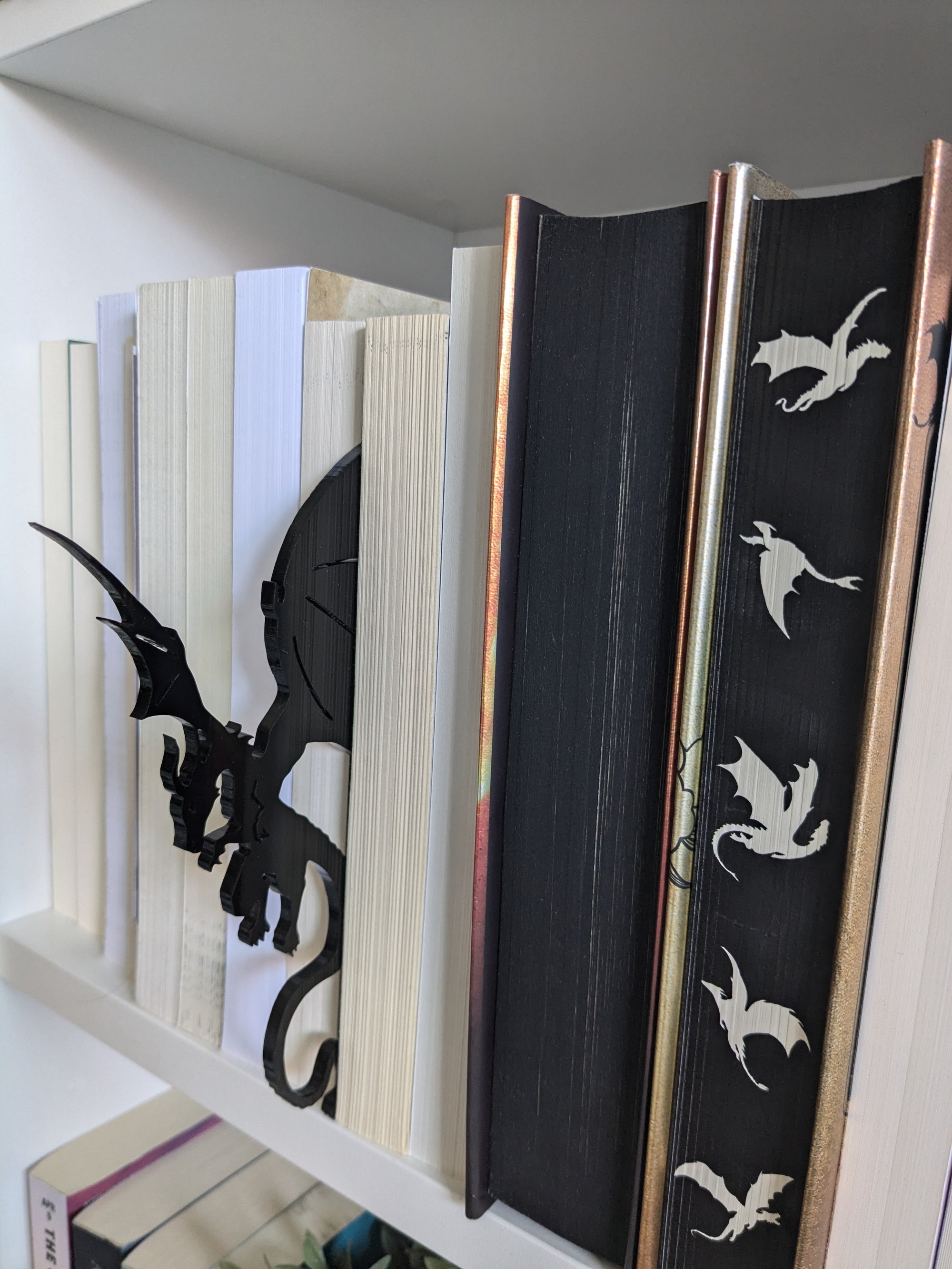 Dragon Bookshelf Silhouette