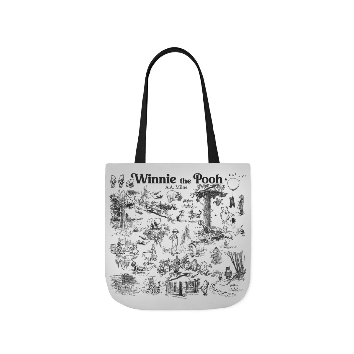Winnie-the-Pooh Toile Tote Bag