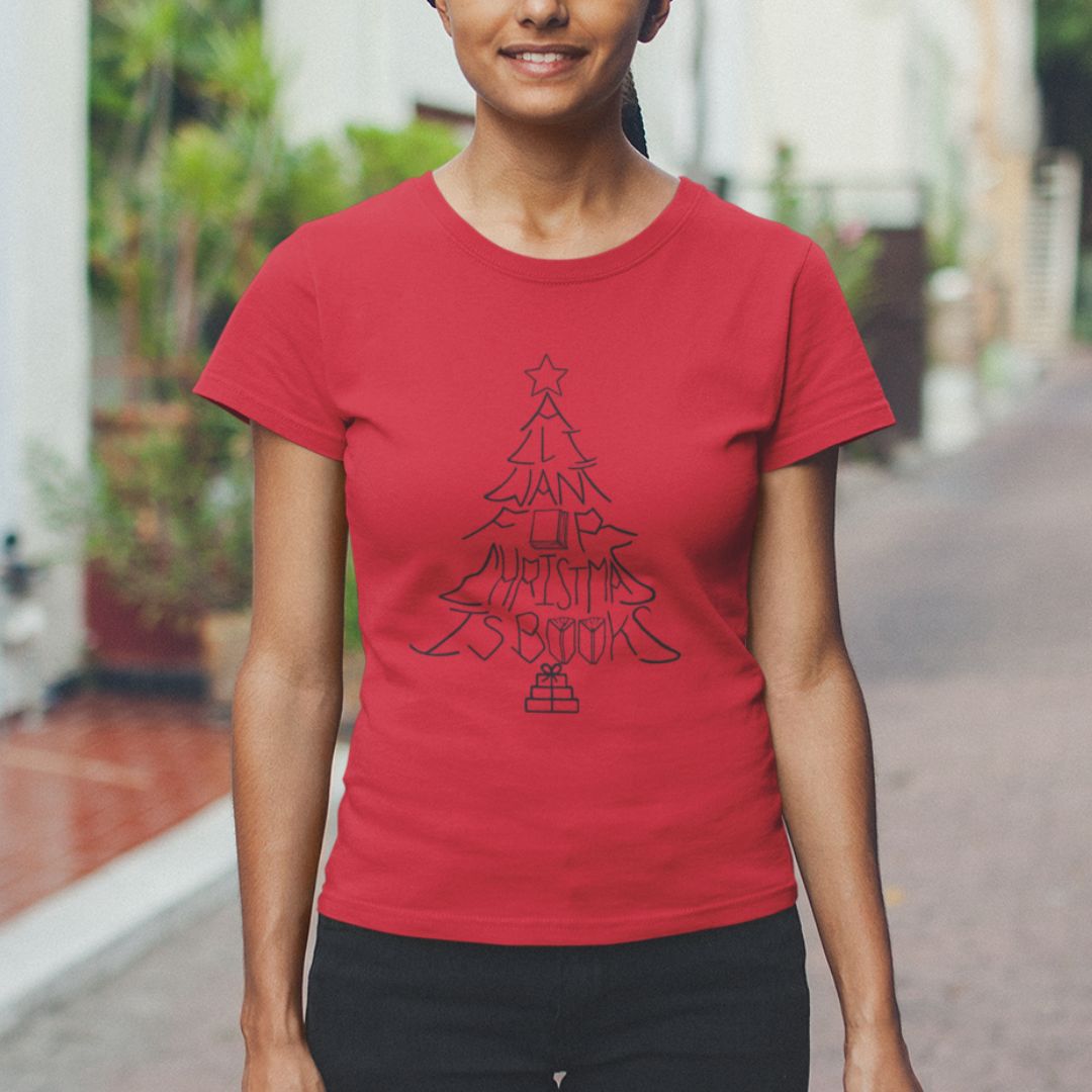 All I Want for Christmas Is Books Women's Tee