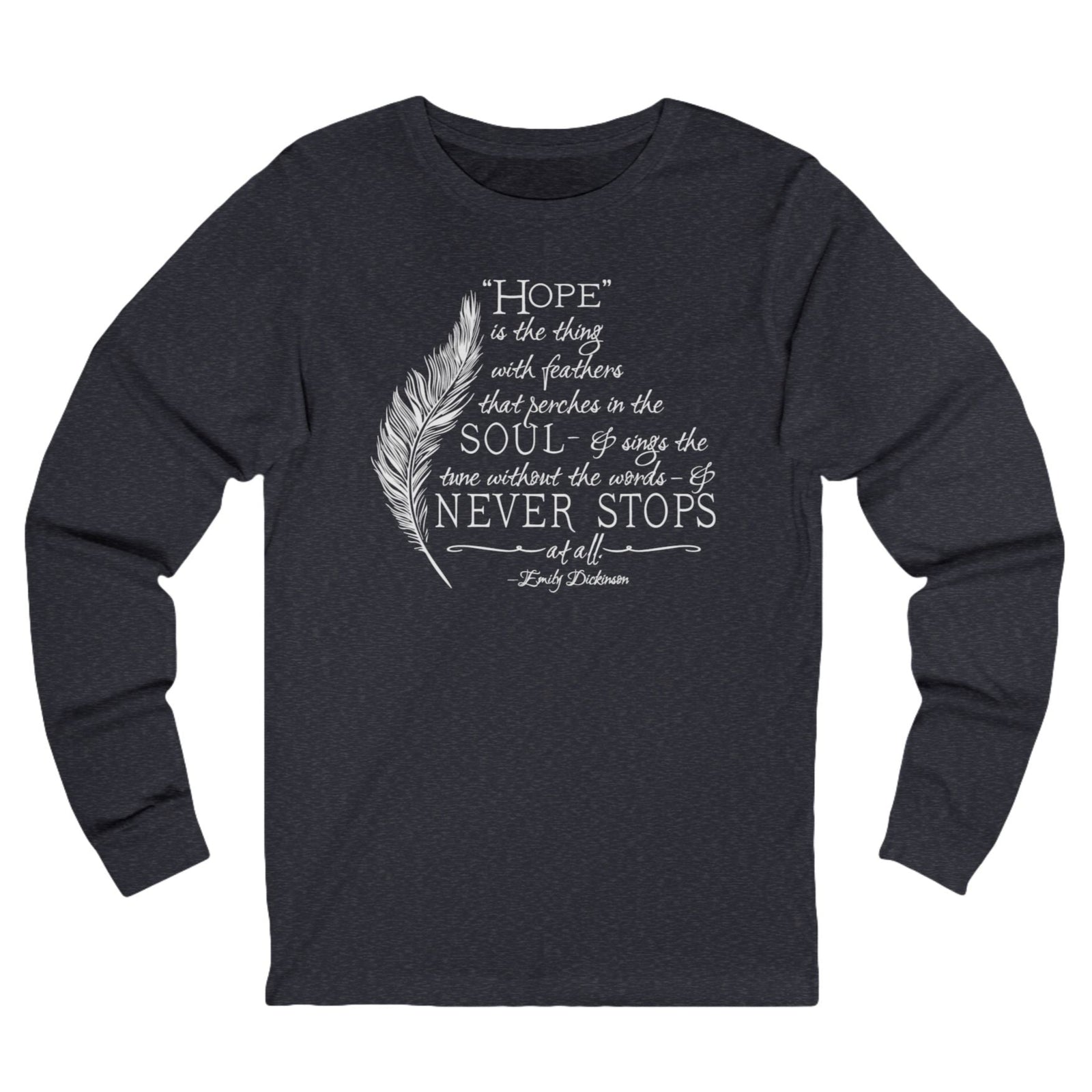 Emily Dickinson Long Sleeve Unisex Tee