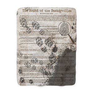 Sherlock Holmes Sherpa Fleece Book Blanket