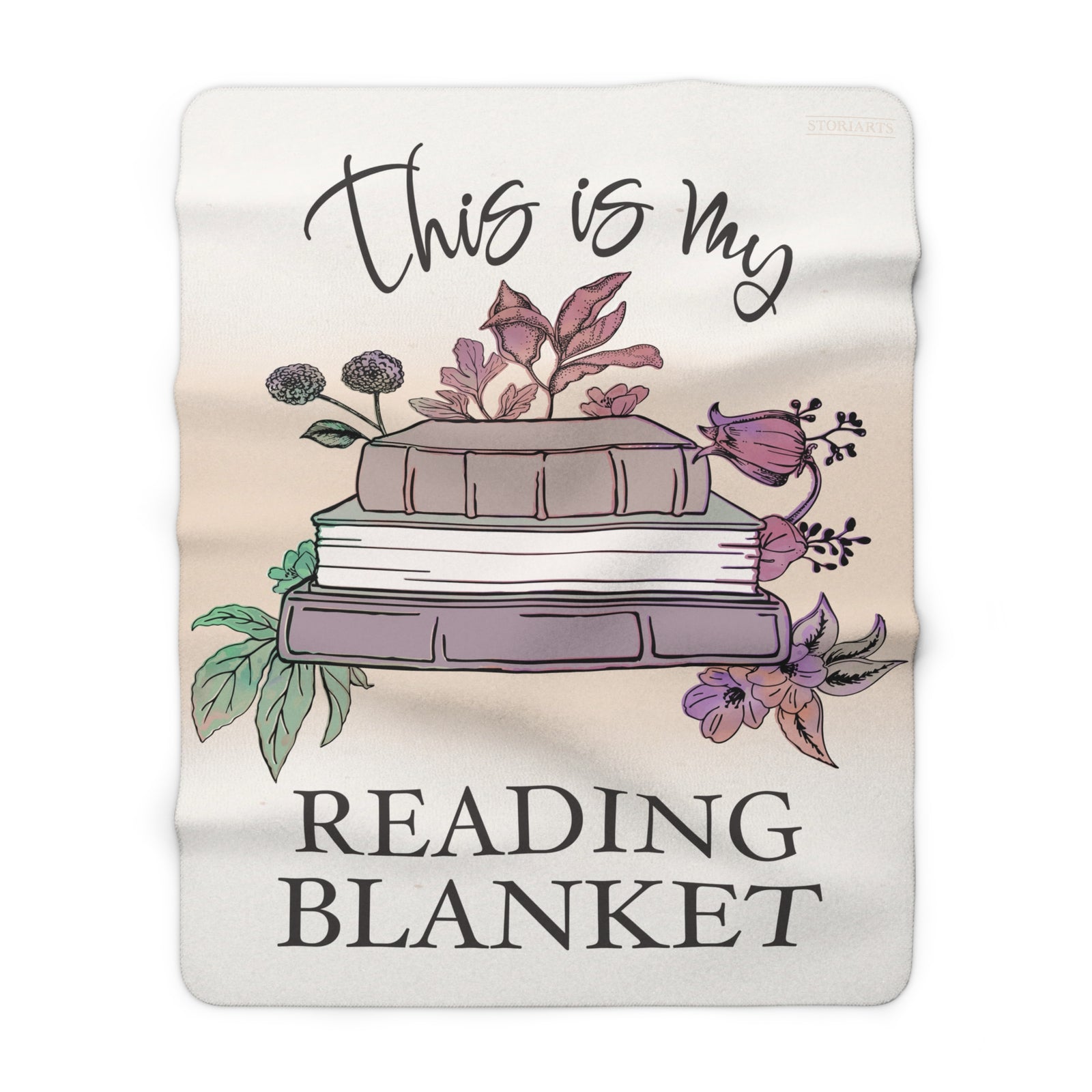 This Is My Reading Blanket Sherpa Fleece Book Blanket