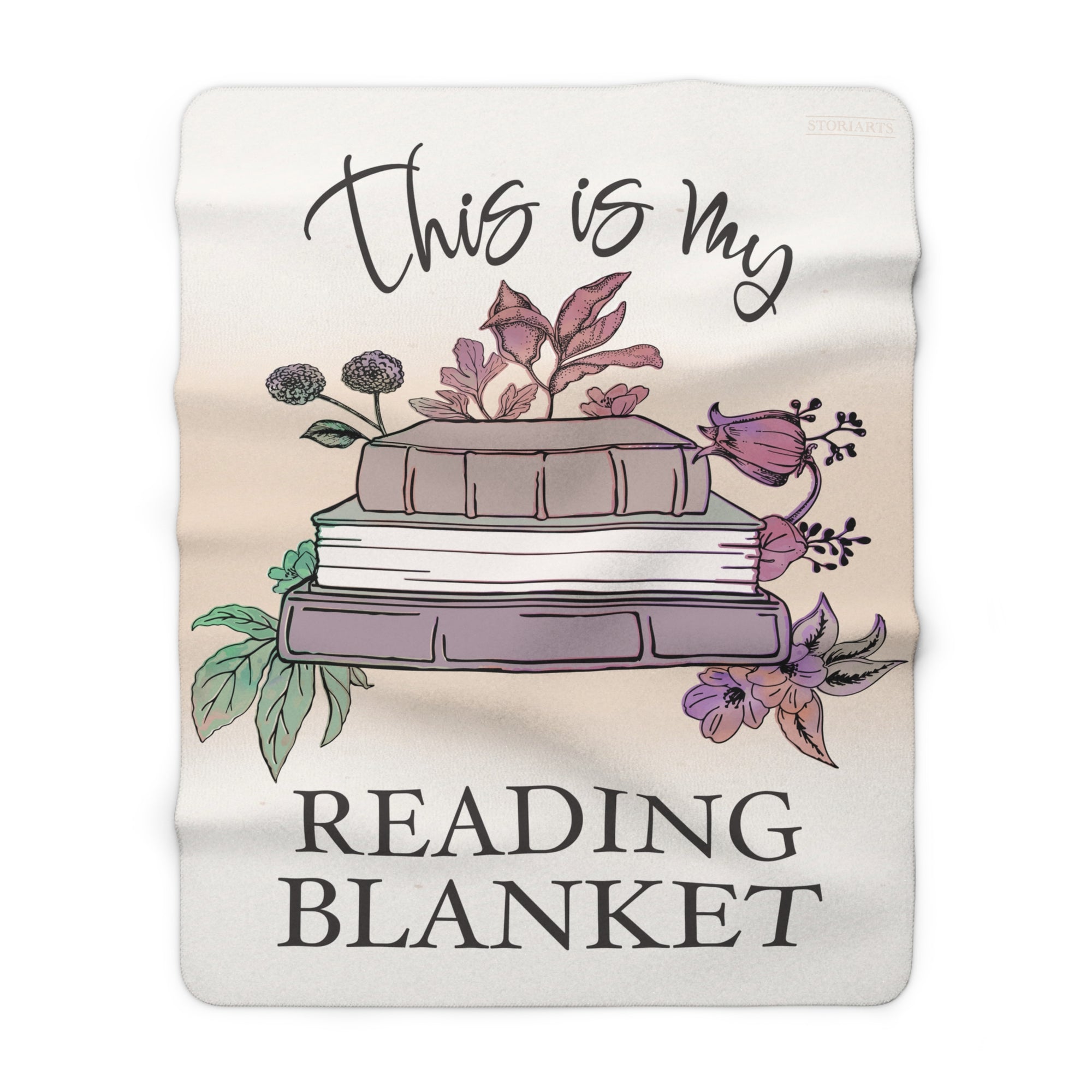 This Is My Reading Blanket Sherpa Fleece Book Blanket