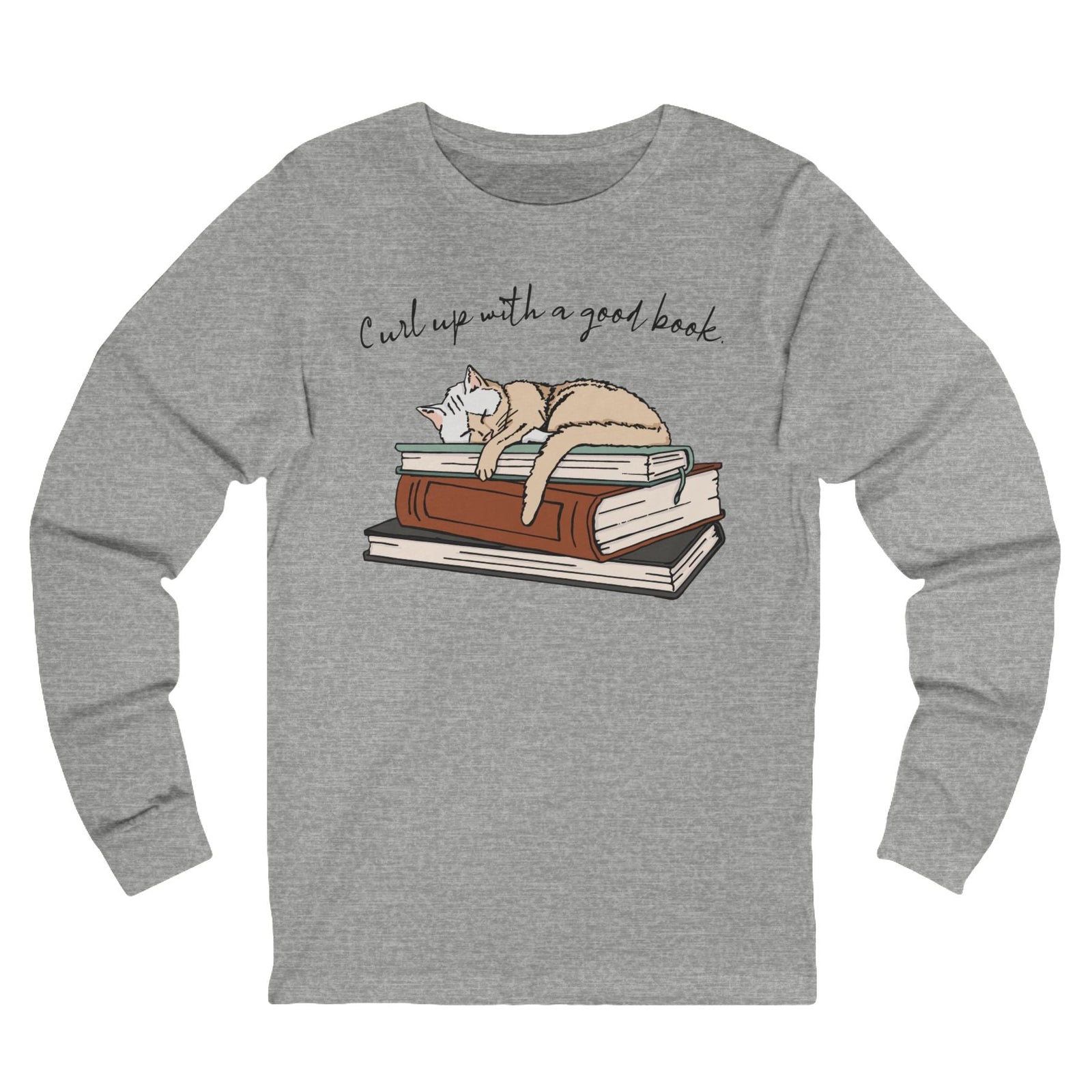 Curl Up with a Good Book Unisex Long Sleeve Tee