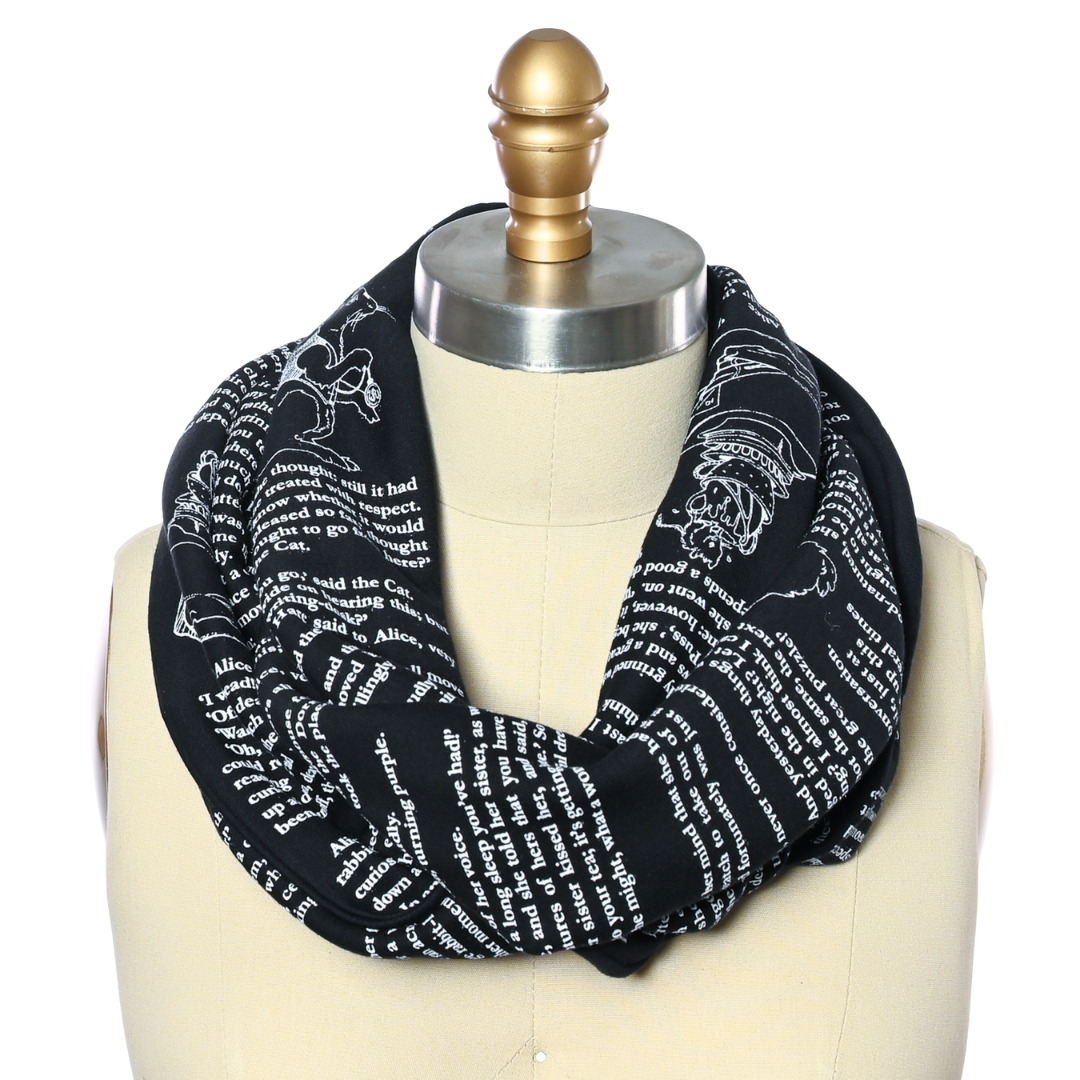 Alice in Wonderland Book Scarf