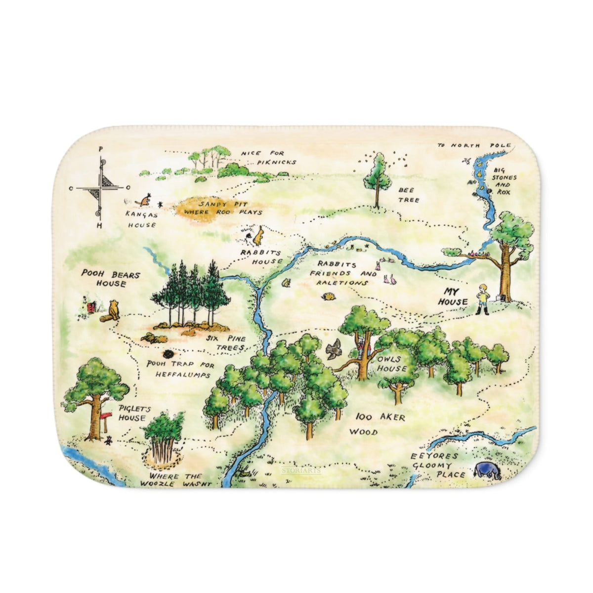 Winnie-the-Pooh Children&#39;s Sherpa Blanket