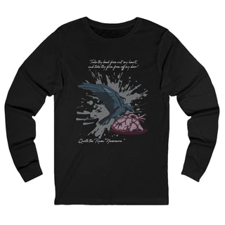 The Raven Long Sleeve Unisex Tee - S / Black