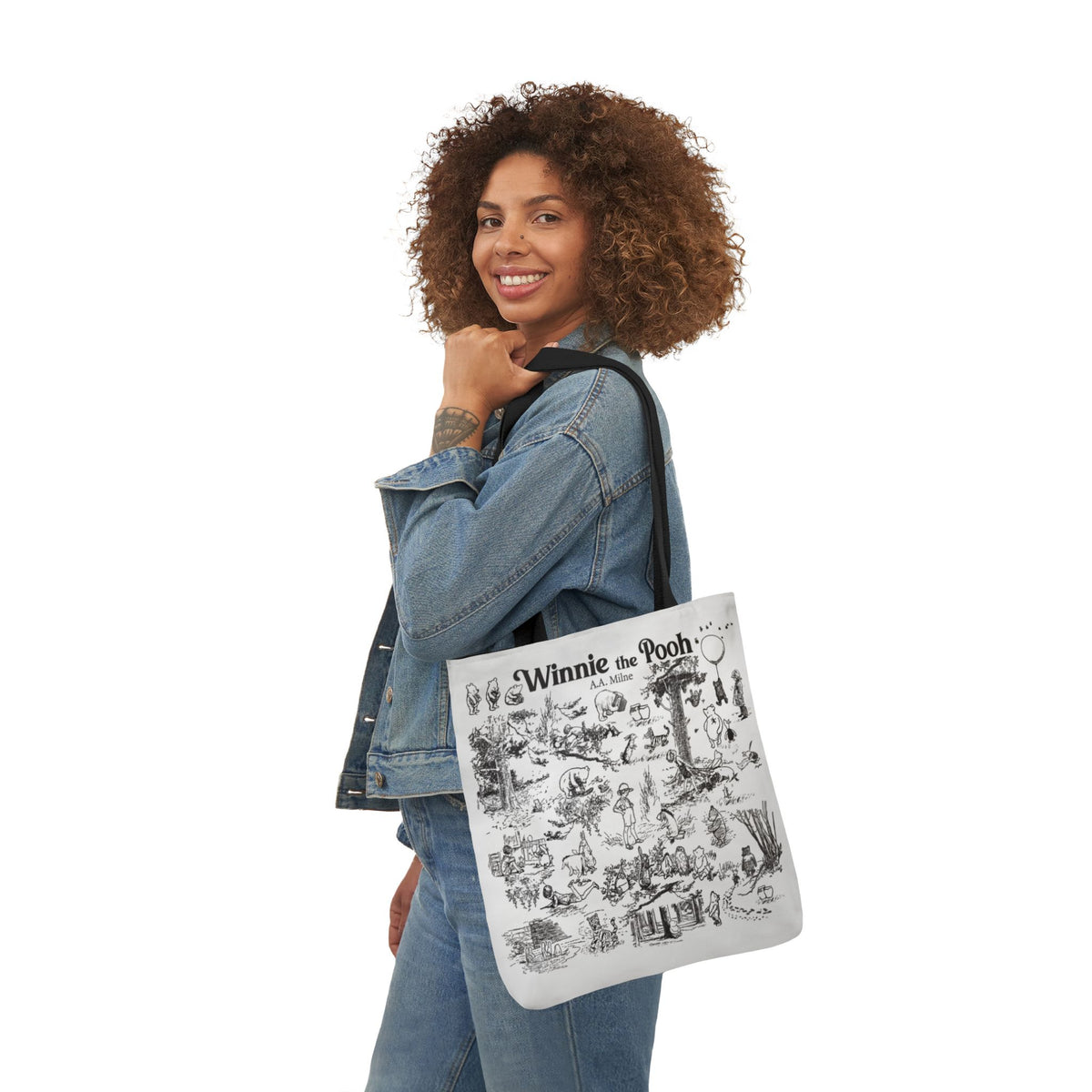 Winnie-the-Pooh Toile Tote Bag