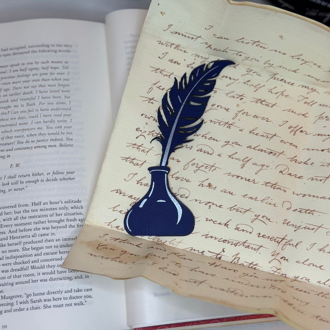 Quill and Ink Graphic Bookmark