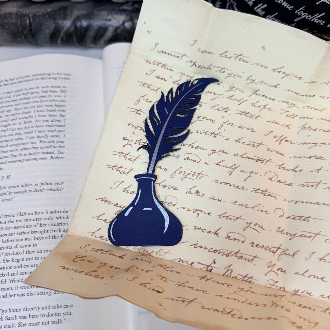 Quill and Ink Graphic Bookmark