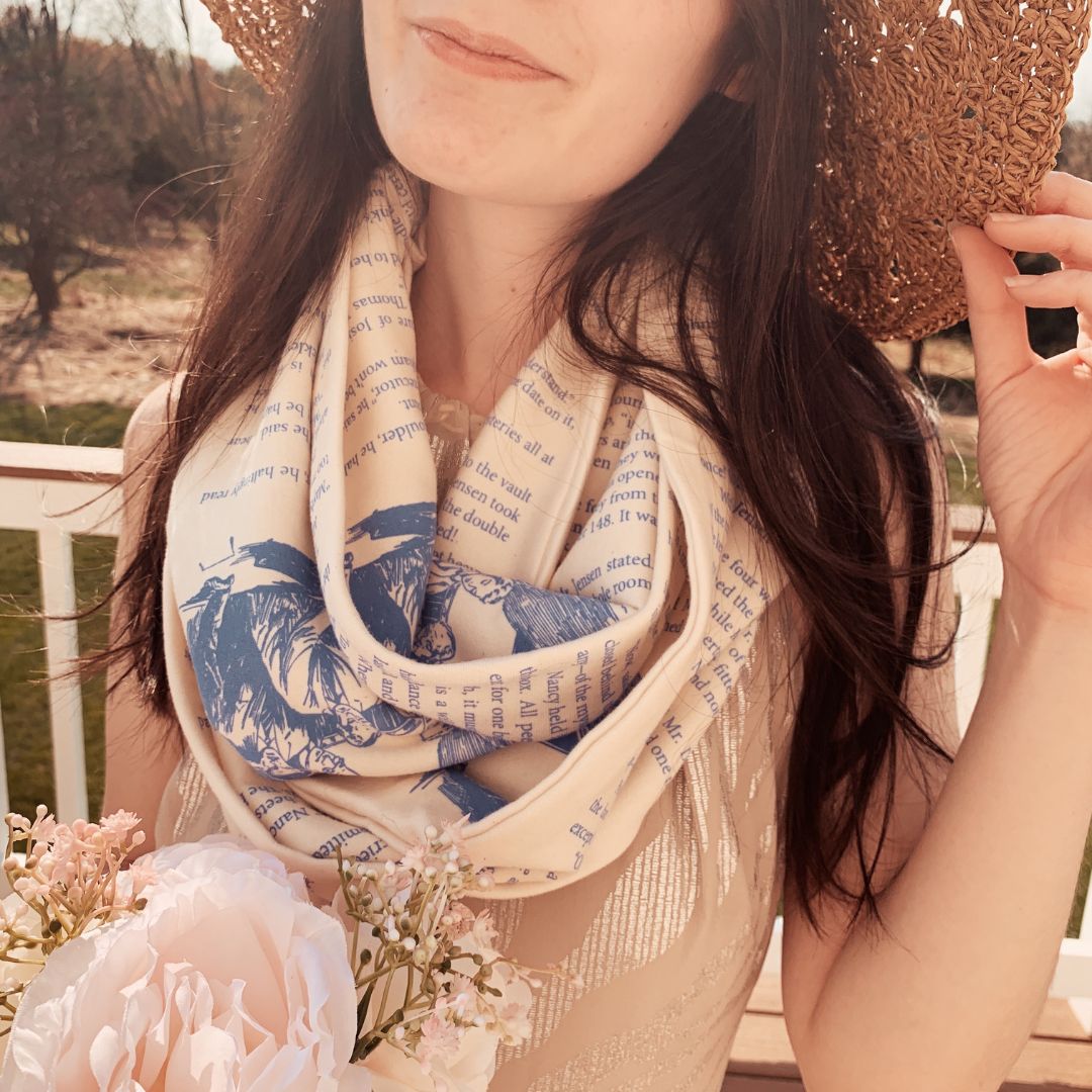 Nancy Drew Book Scarf
