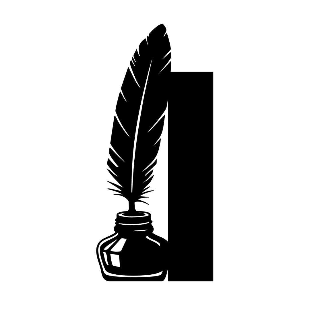 Quill & Ink Bookshelf Silhouette