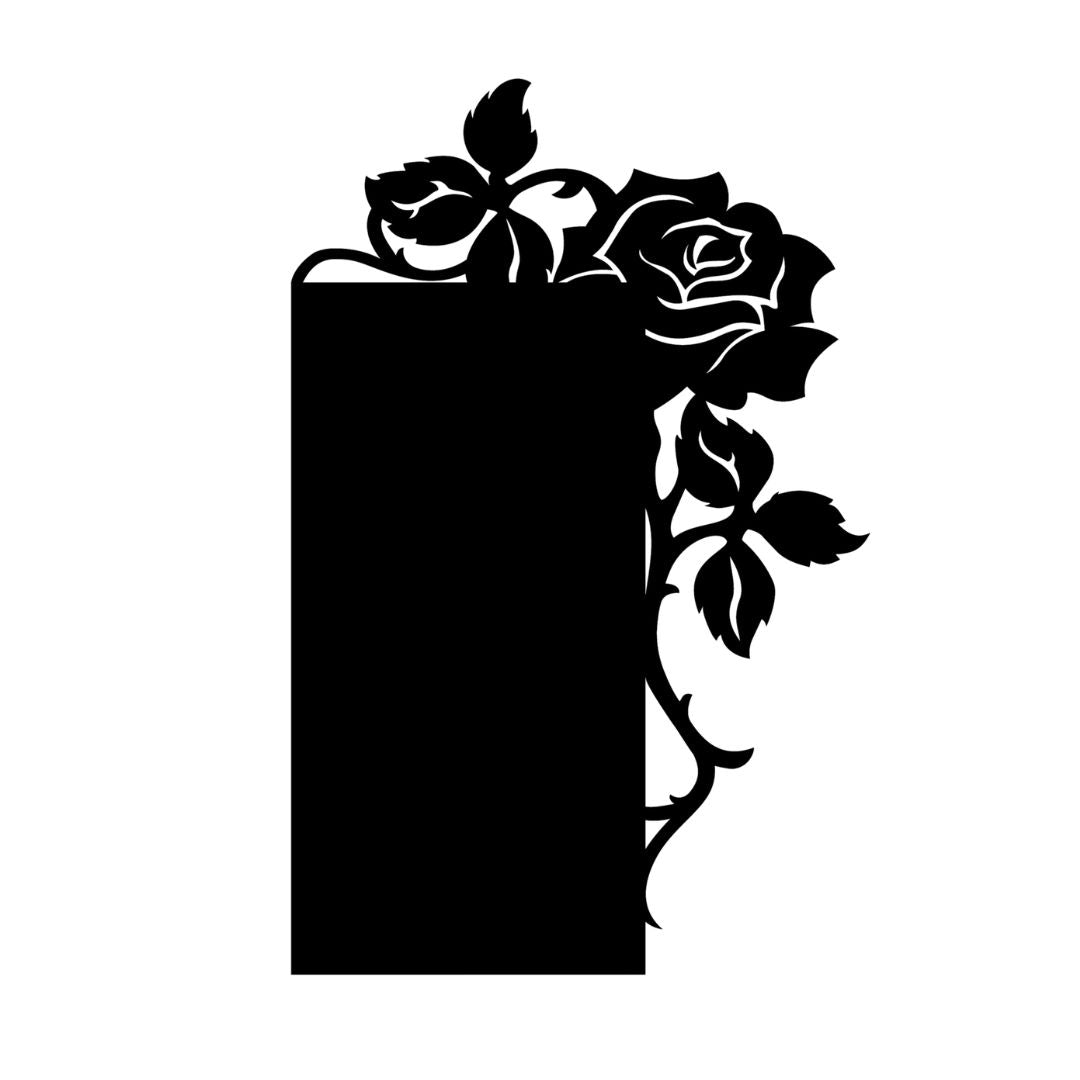 Thornes and Roses Bookshelf Silhouette