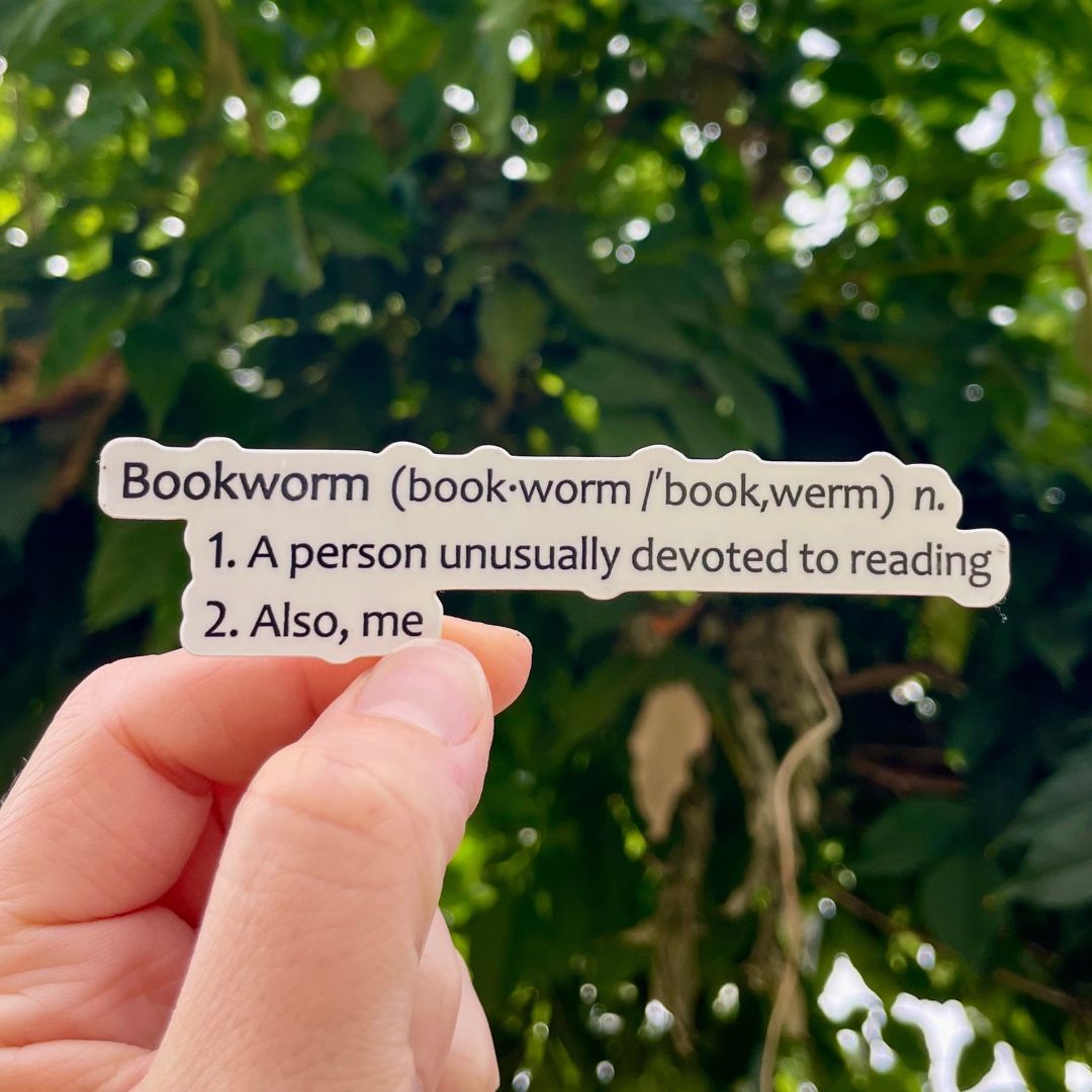 Bookworm Sticker