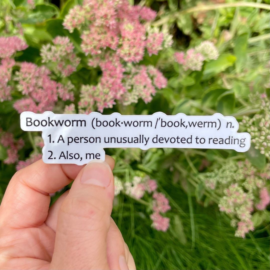 Bookworm Sticker