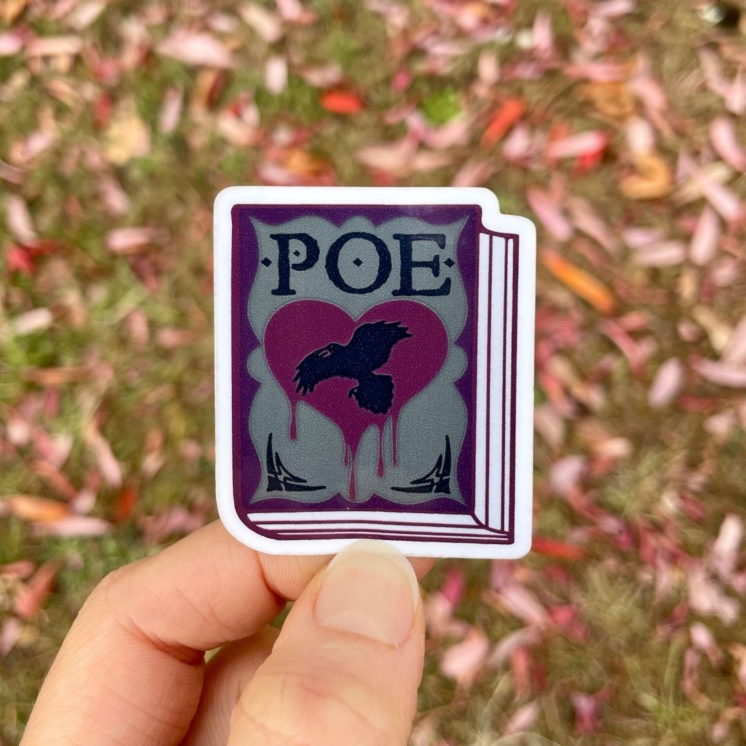 Edgar Allan Poe Book Sticker
