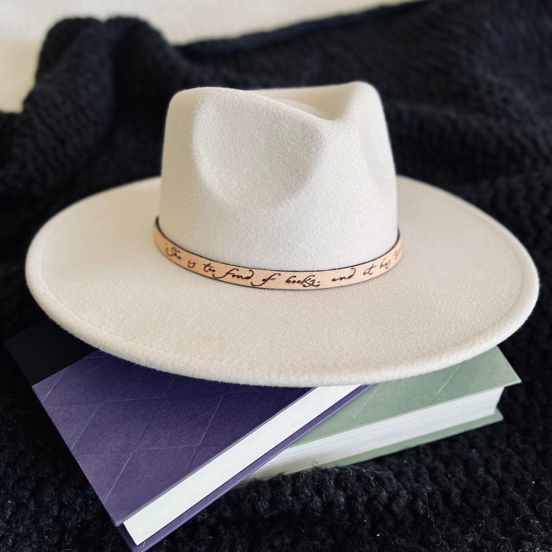 Louisa May Alcott Leather Quote Headband