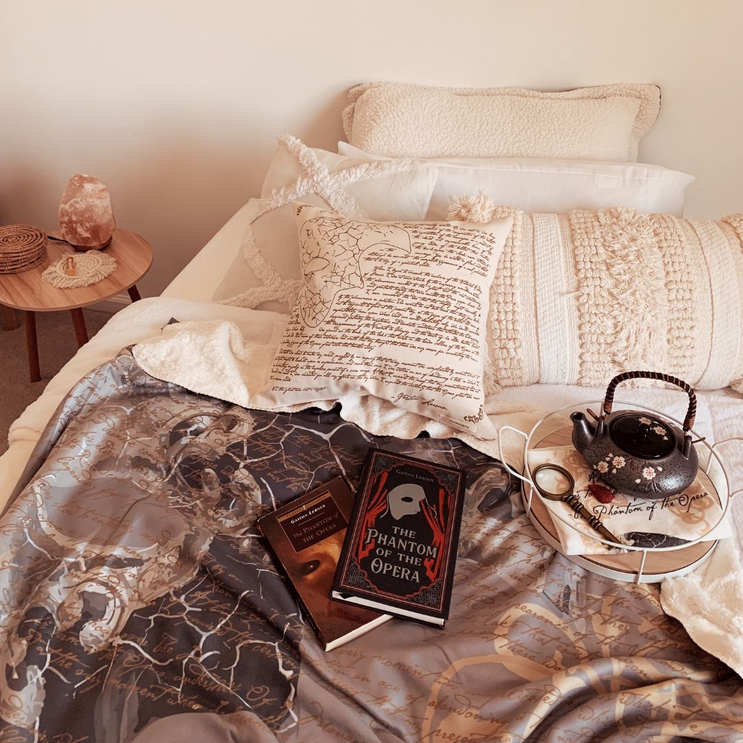 The Phantom of the Opera Sherpa Fleece Book Blanket