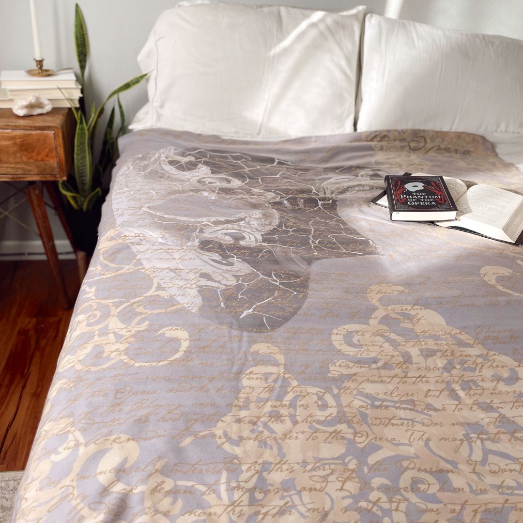 The Phantom of the Opera Sherpa Fleece Book Blanket