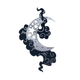 Celestial Graphic Bookmark - Black/Silver