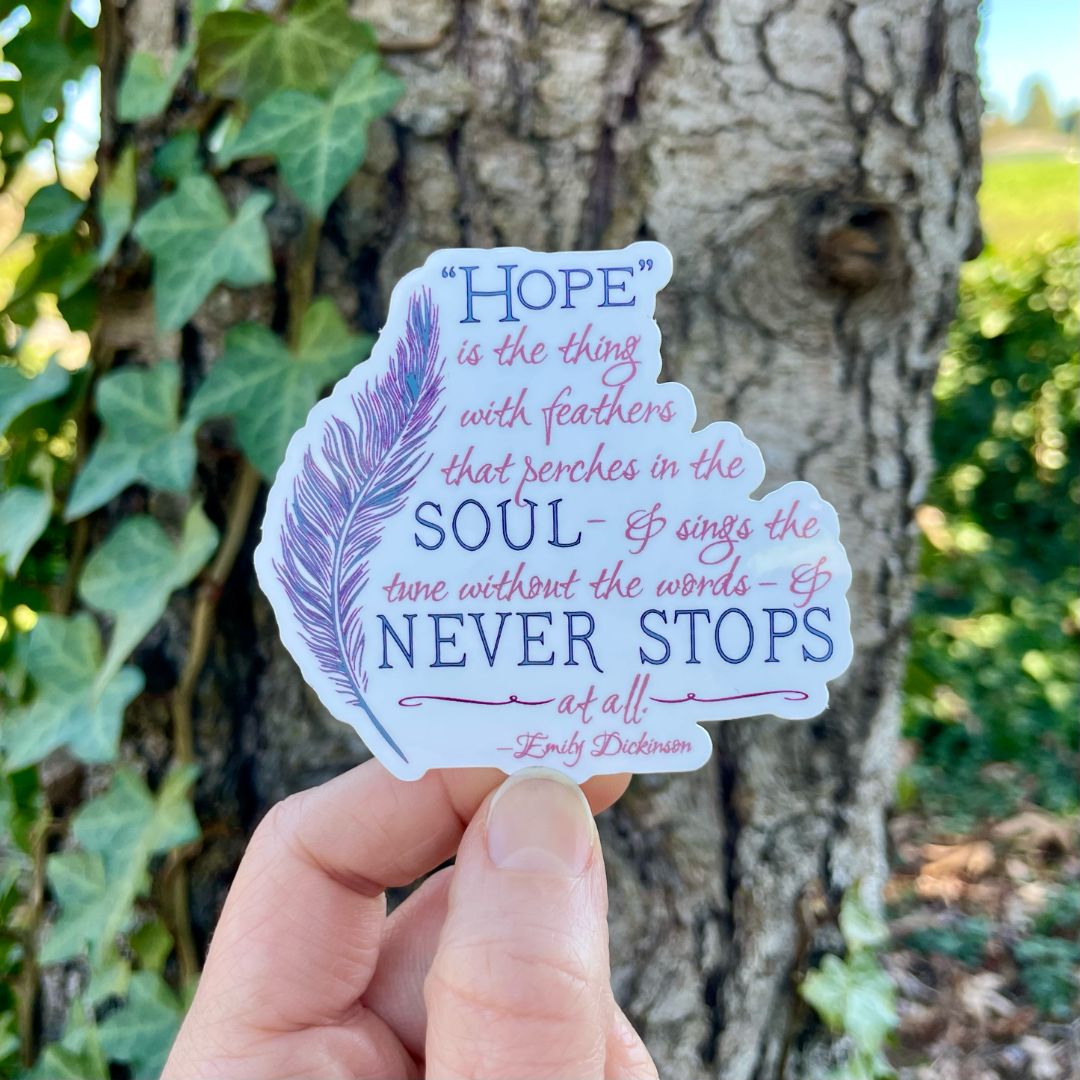 Emily Dickinson Quote Sticker