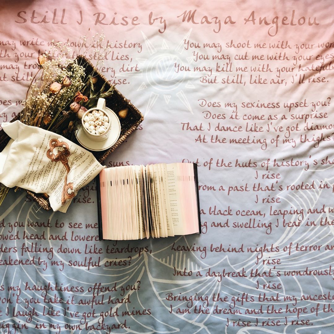 Still I Rise Sherpa Fleece Book Blanket