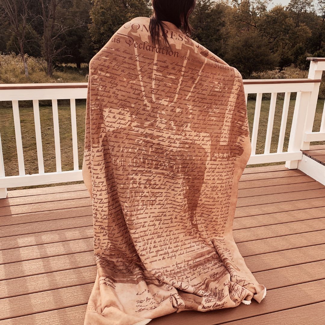 Declaration of Independence Sherpa Fleece Blanket