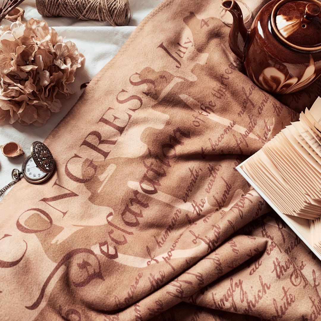 Declaration of Independence Sherpa Fleece Blanket