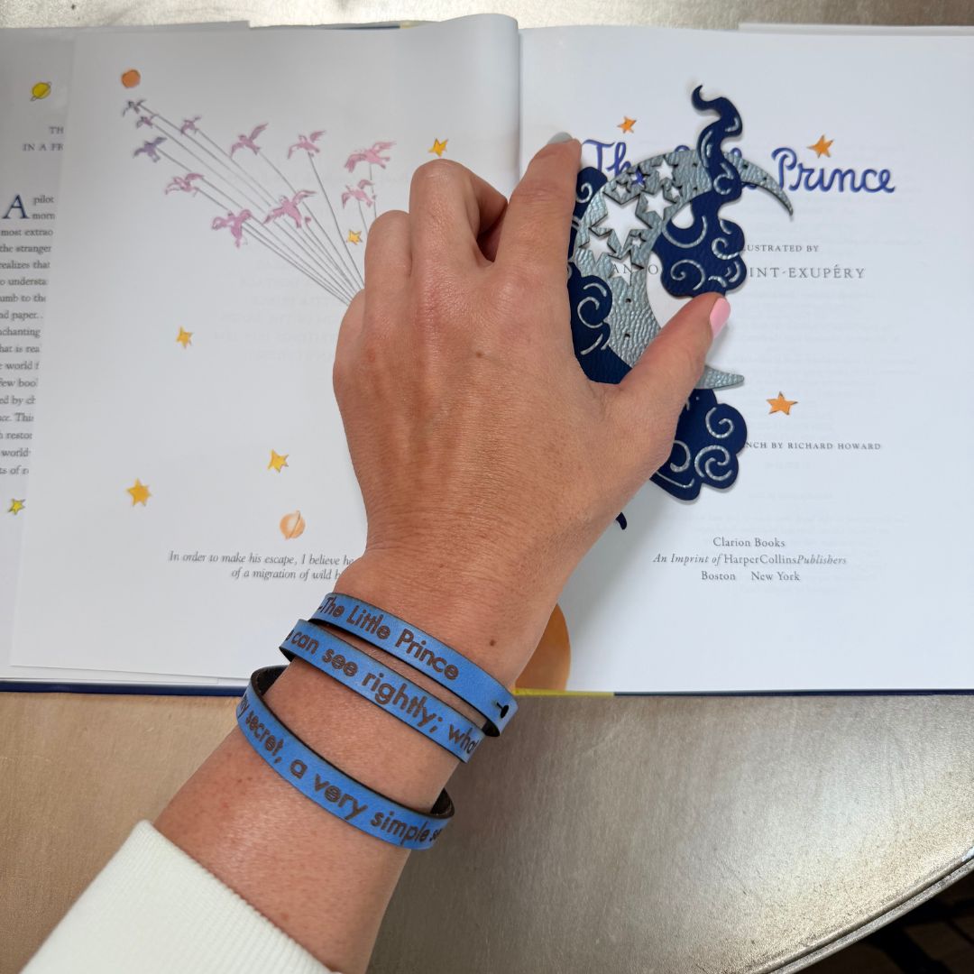 The Little Prince Leather Quote Bracelet