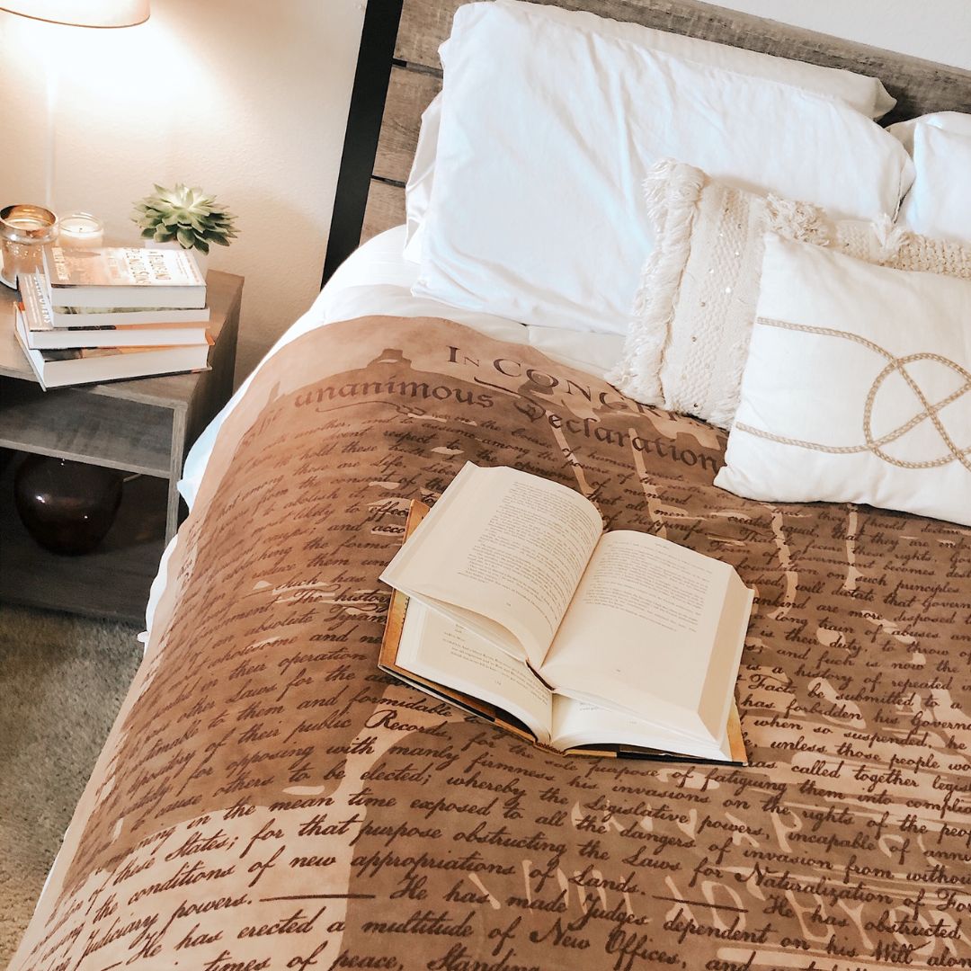 Declaration of Independence Sherpa Fleece Blanket