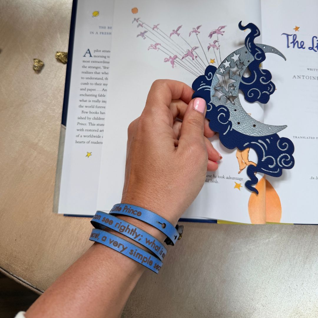 The Little Prince Leather Quote Bracelet