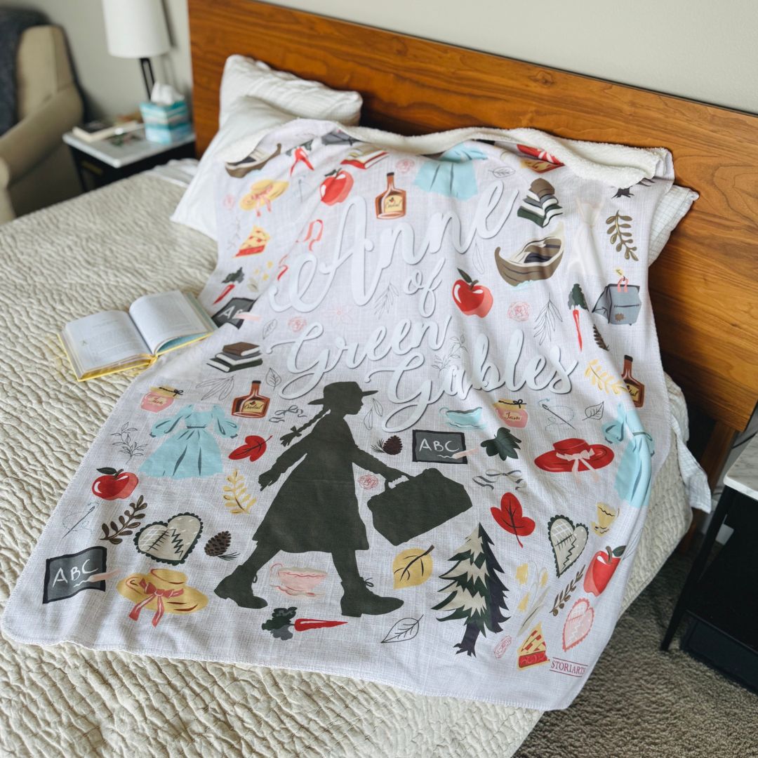 Anne of Green Gables Sherpa Fleece Book Blanket
