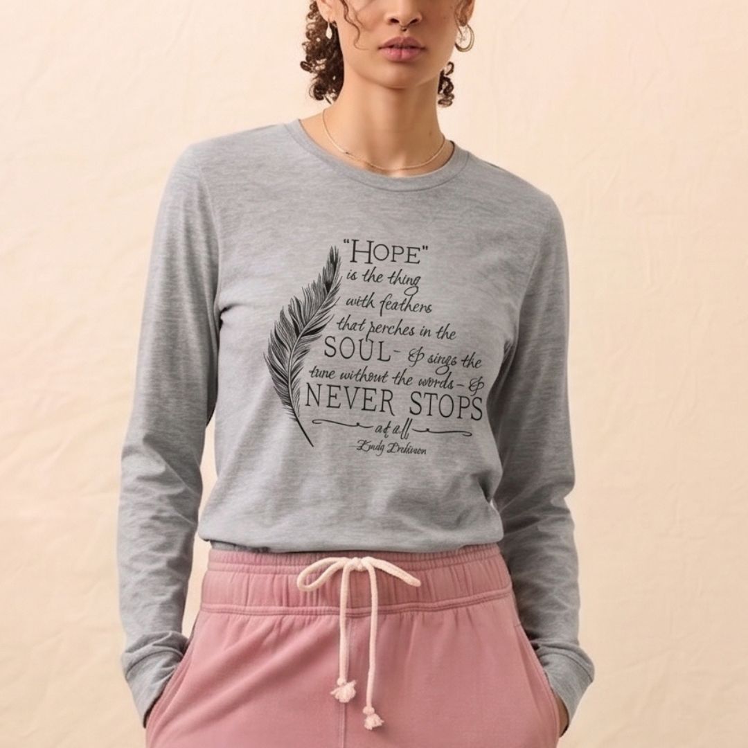 Emily Dickinson Long Sleeve Unisex Tee