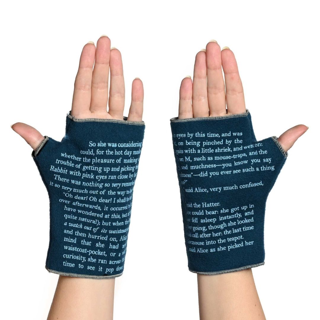 Alice in Wonderland Italian Wool Gloves