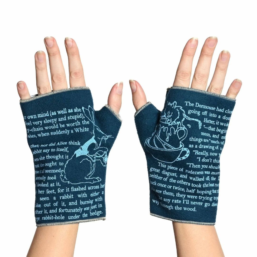 Alice in Wonderland Italian Wool Gloves