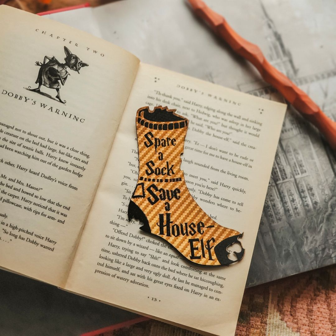 House Elf Sock Graphic Bookmark