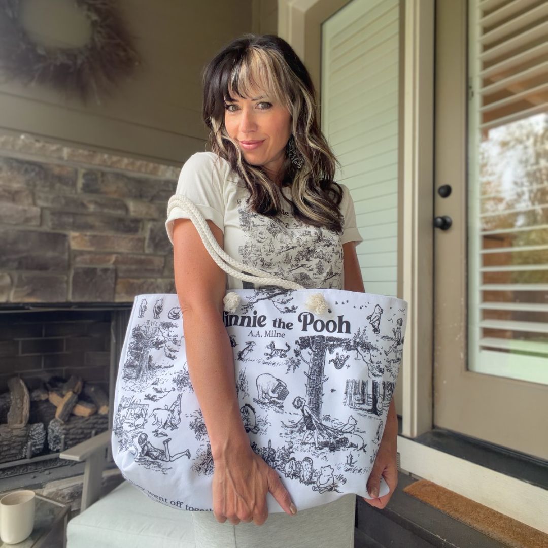Winnie-the-Pooh Toile Weekender Bag