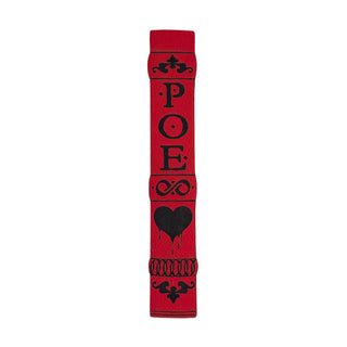 Edgar Allan Poe Graphic Bookmark - Red