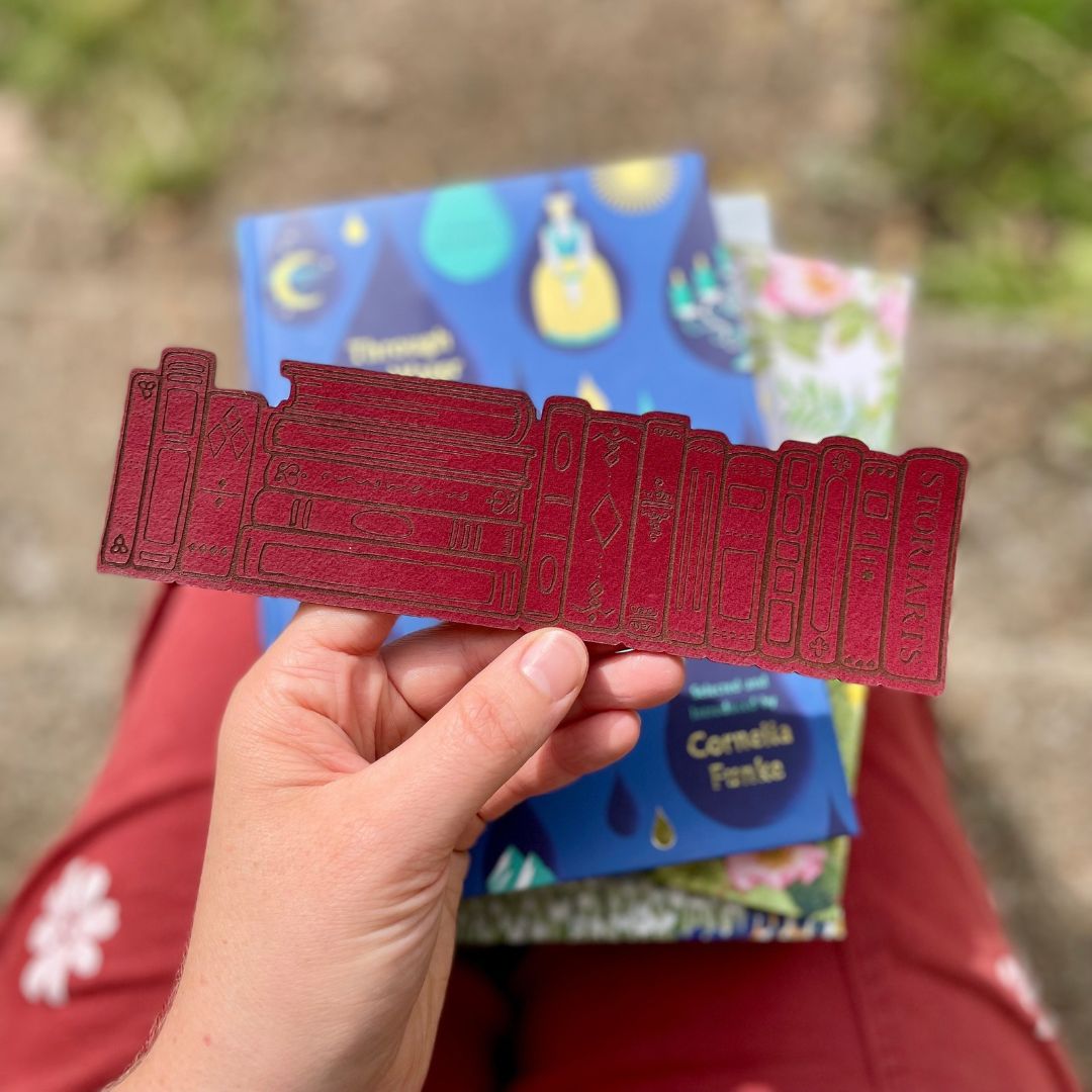 Bookshelf Leather Bookmark